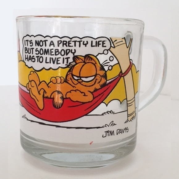 Two 2 X McDonalds Vintage Collector Mugs Riddler and Garfield - Picture 6 of 12